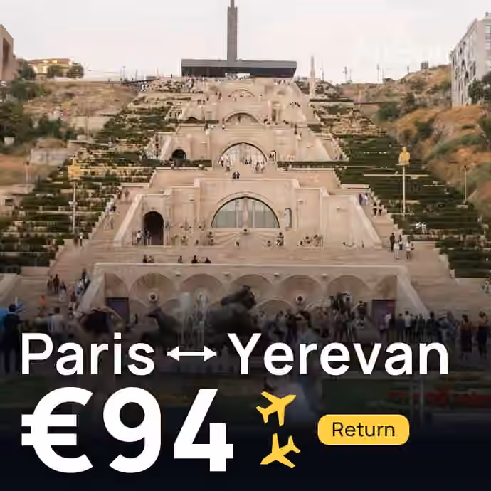 Paris → Yerevan for €94