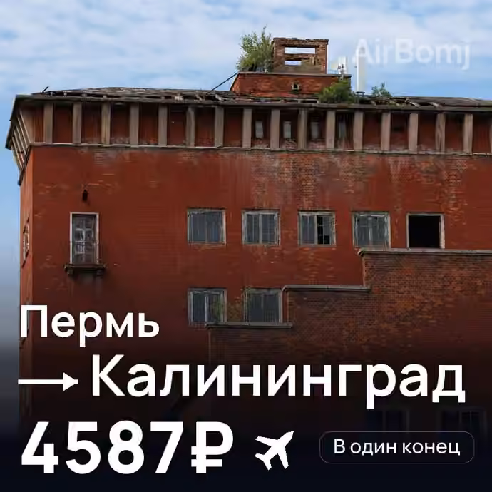 Пермь → Калининград за 4587₽