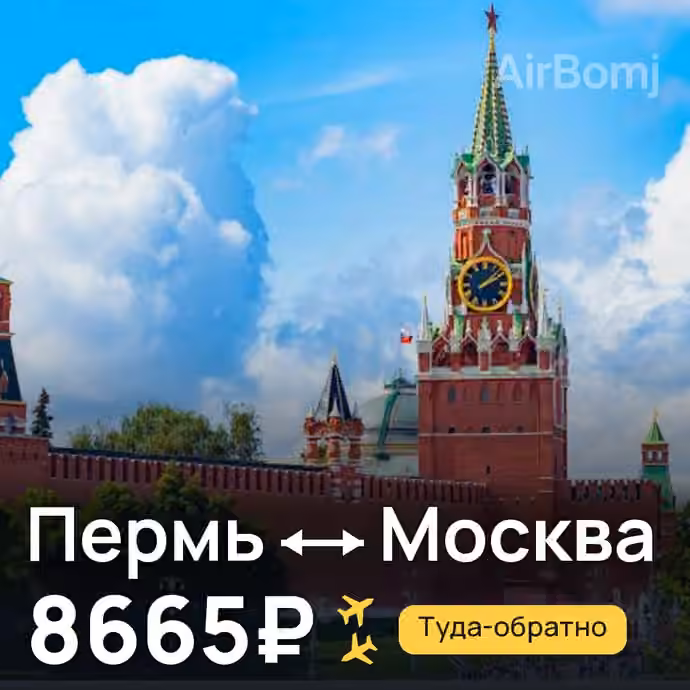 Пермь → Москва за 8665₽