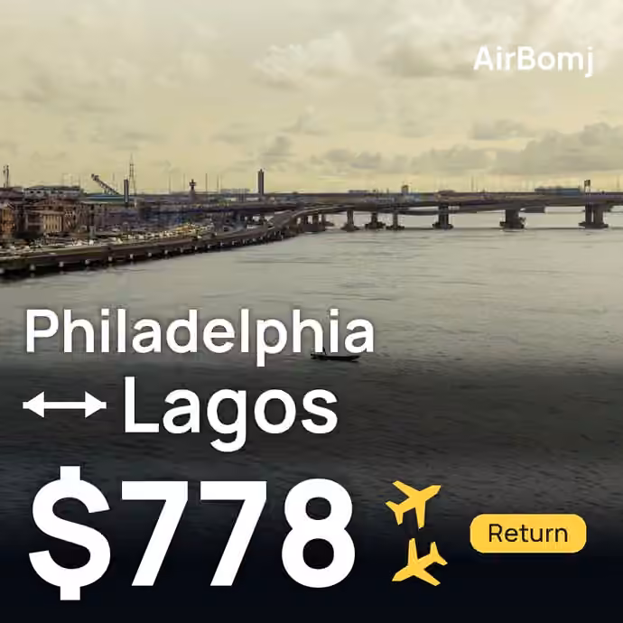 Philadelphia → Lagos for $778