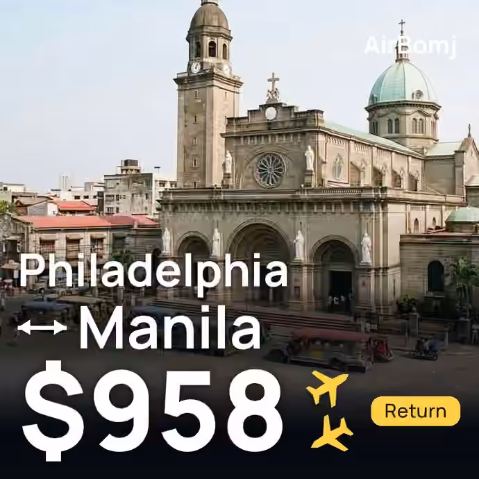 Philadelphia → Manila for $958
