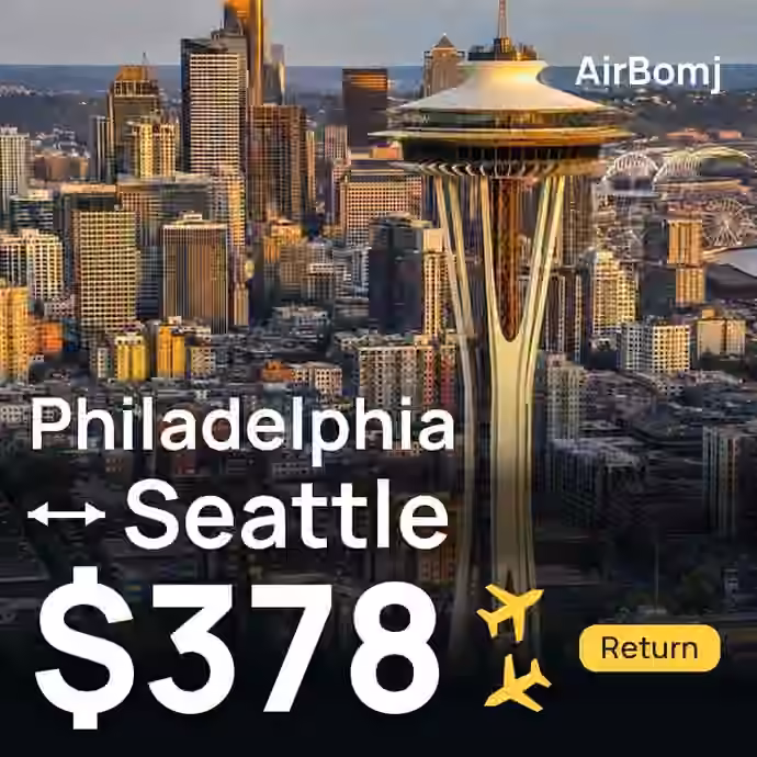 Philadelphia → Seattle for $378
