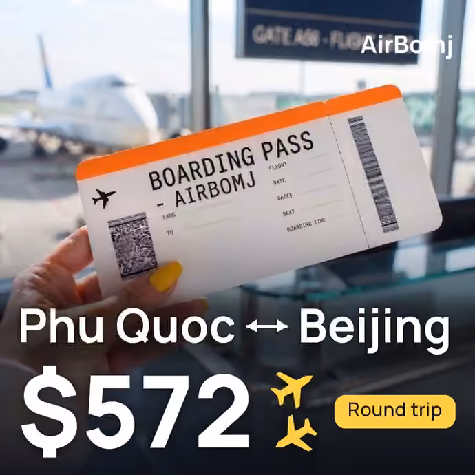 Phu Quoc → Beijing for €504