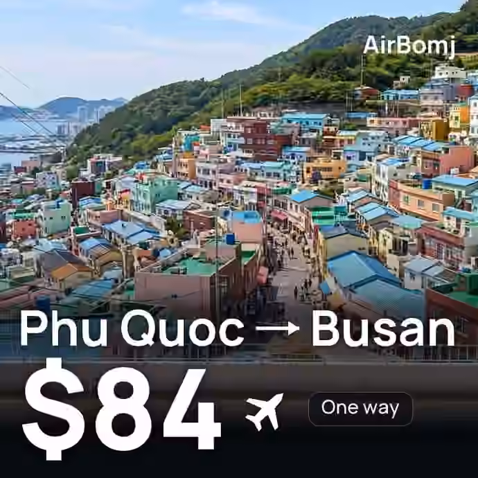 Phu Quoc → Busan for $84