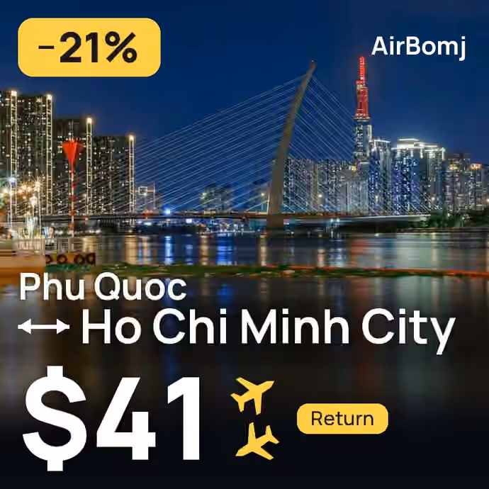 Phu Quoc → Ho Chi Minh City for $41