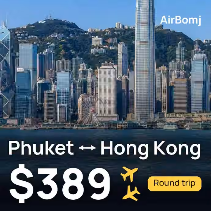 Phuket → Hong Kong for €342