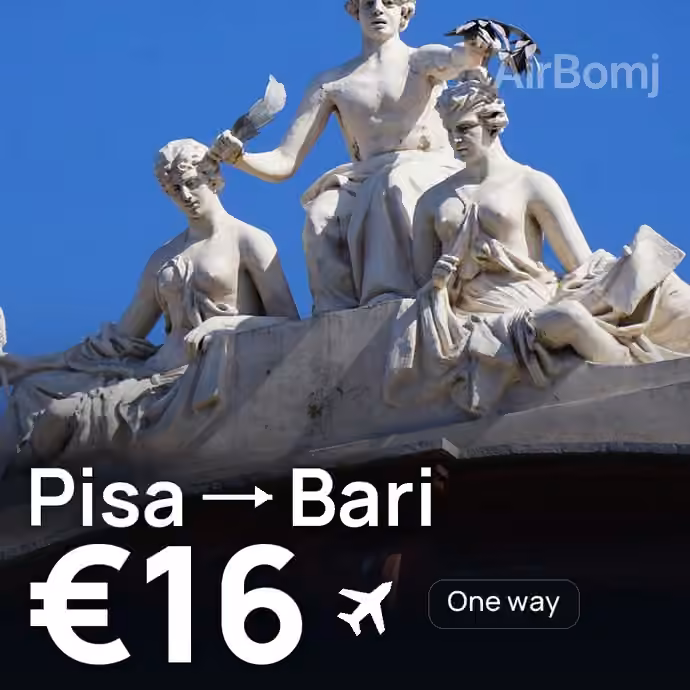 Pisa → Bari for €16