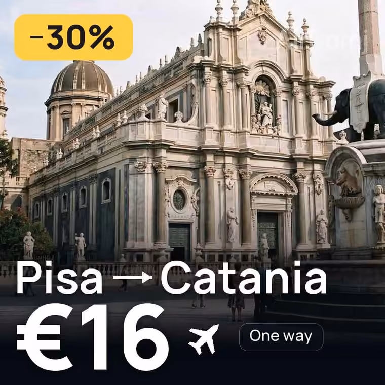 Pisa → Catania for €16