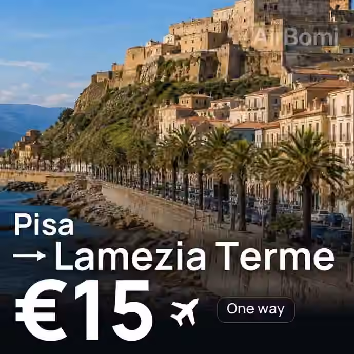 Pisa → Lamezia Terme for €15