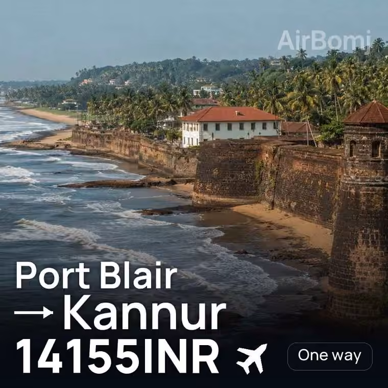 Port Blair → Kannur for 14155 INR
