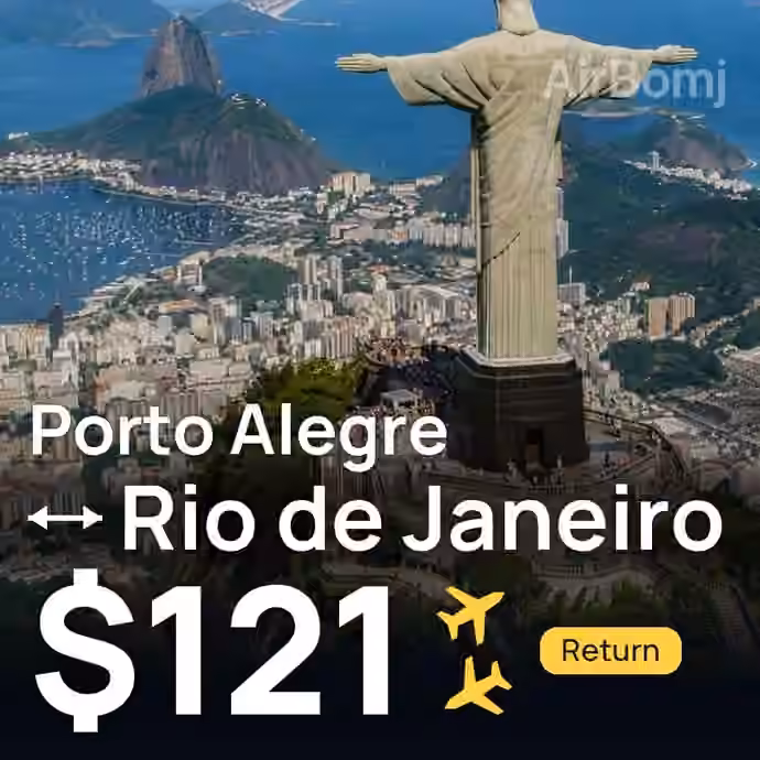 Porto Alegre → Rio de Janeiro for $121