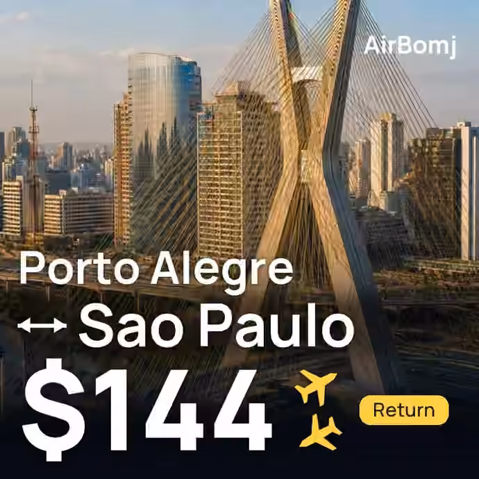 Porto Alegre → Sao Paulo for $144