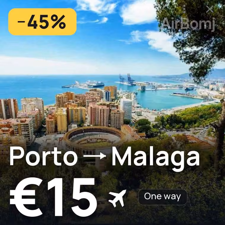 Porto → Malaga for €15