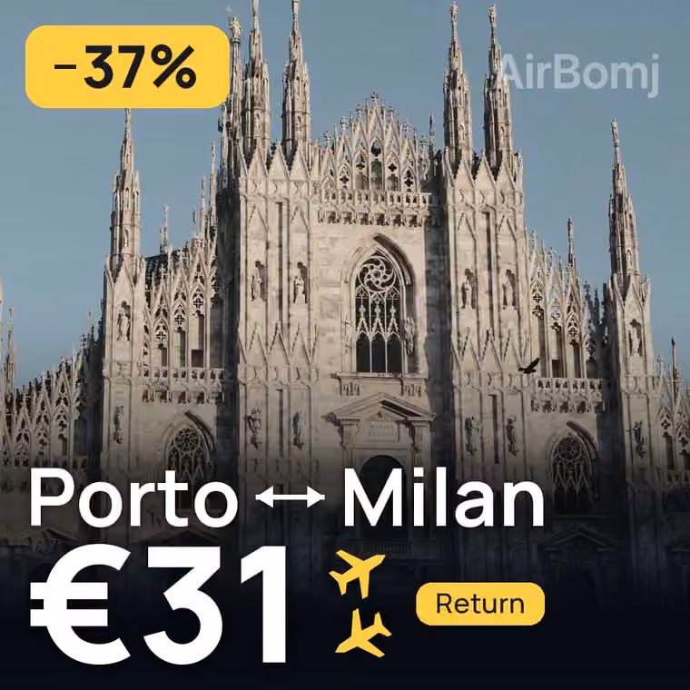 Porto → Milan for €31
