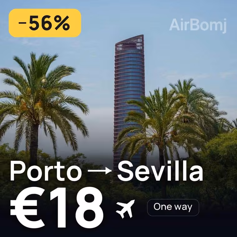 Porto → Sevilla for €18