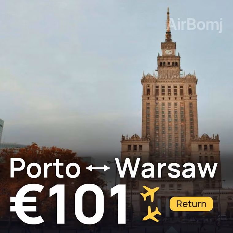 Porto → Warsaw for €101