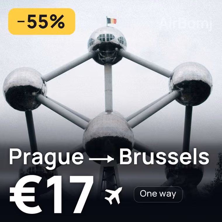 Prague → Brussels for €17