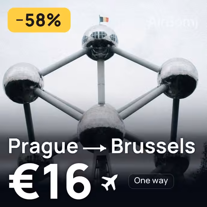 Prague → Brussels for €16