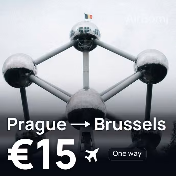 Prague → Brussels for €15