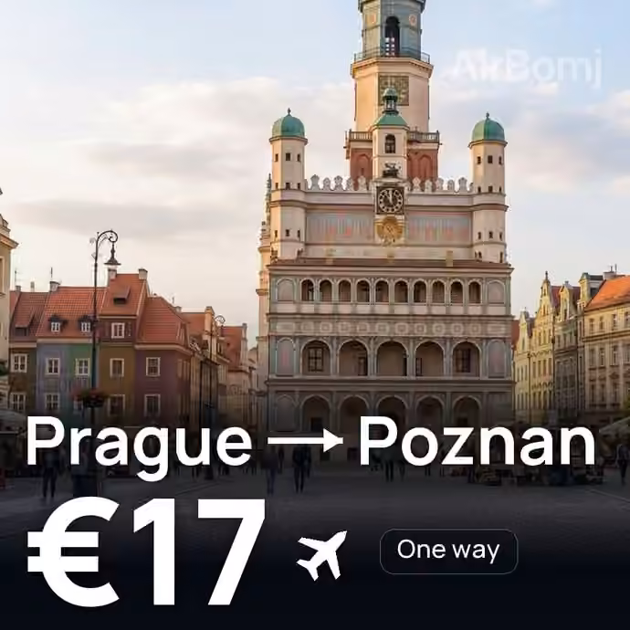 Prague → Poznan for €17