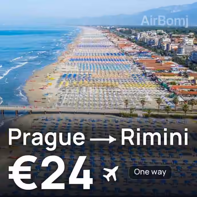 Prague → Rimini for €24
