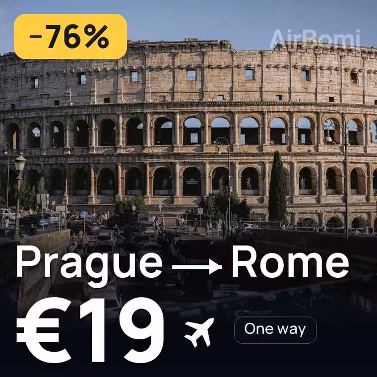 Prague → Rome for €19