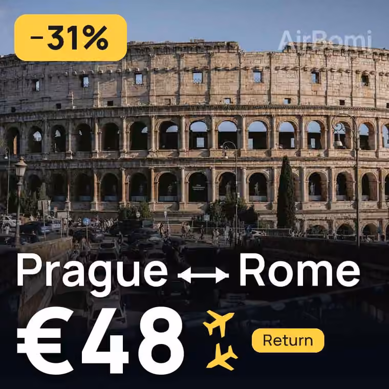Prague → Rome for €48