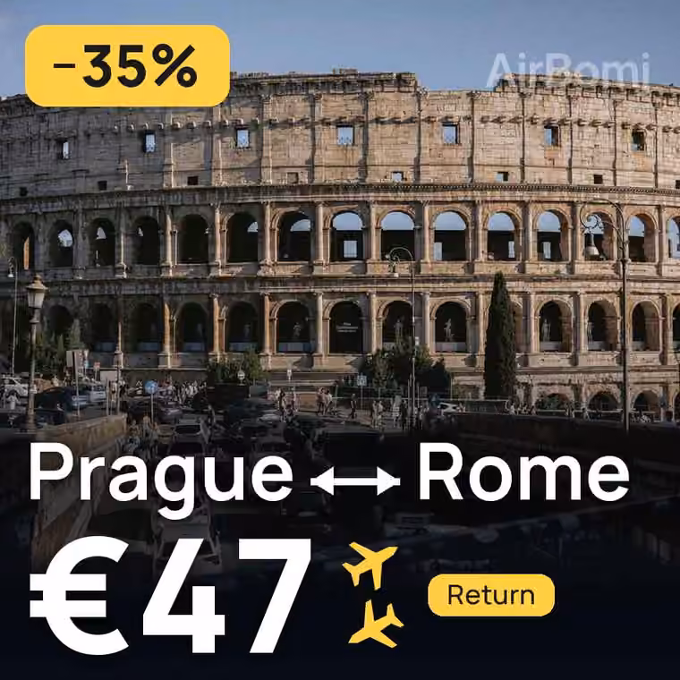 Prague → Rome for €47