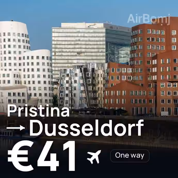 Pristina → Dusseldorf for €41