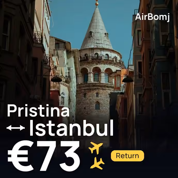 Pristina → Istanbul for €73