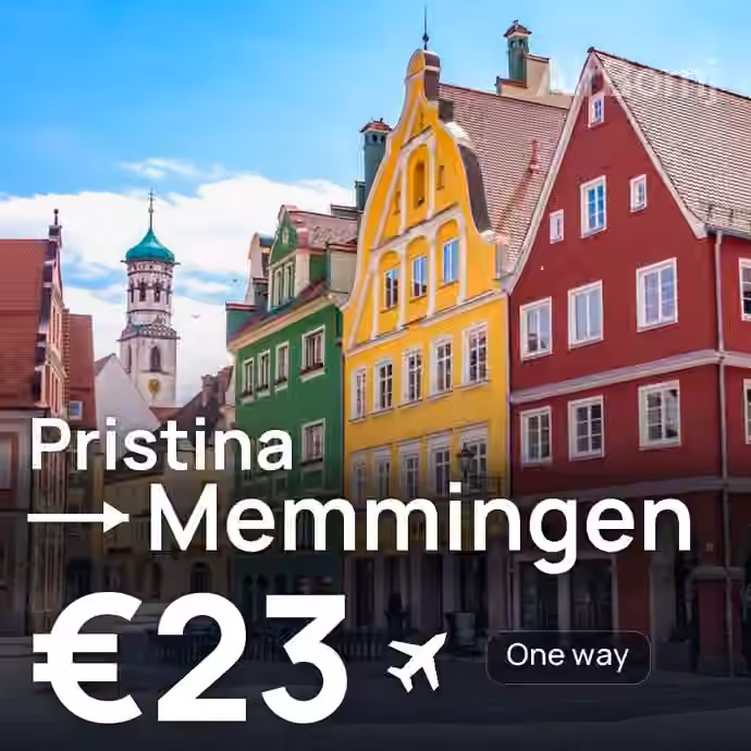 Pristina → Memmingen for €23