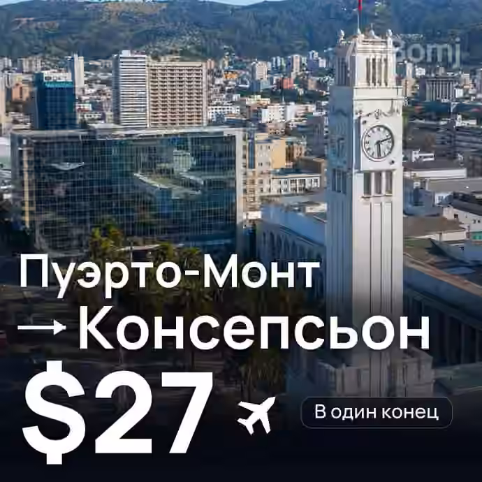 Пуэрто-Монт → Консепсьон за $27
