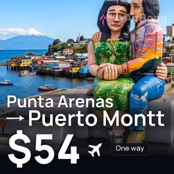 Punta Arenas → Puerto Montt for $54