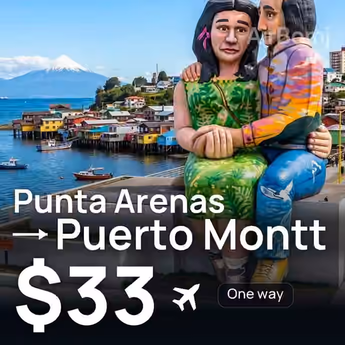 Punta Arenas → Puerto Montt for $33