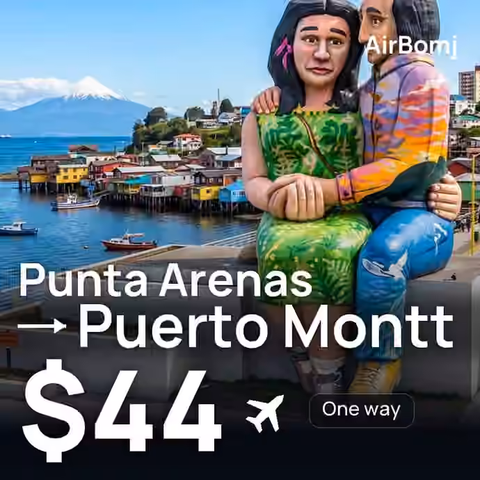 Punta Arenas → Puerto Montt for $44