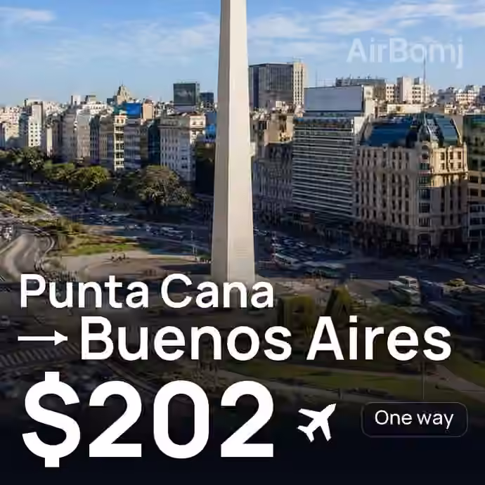 Punta Cana → Buenos Aires for $202