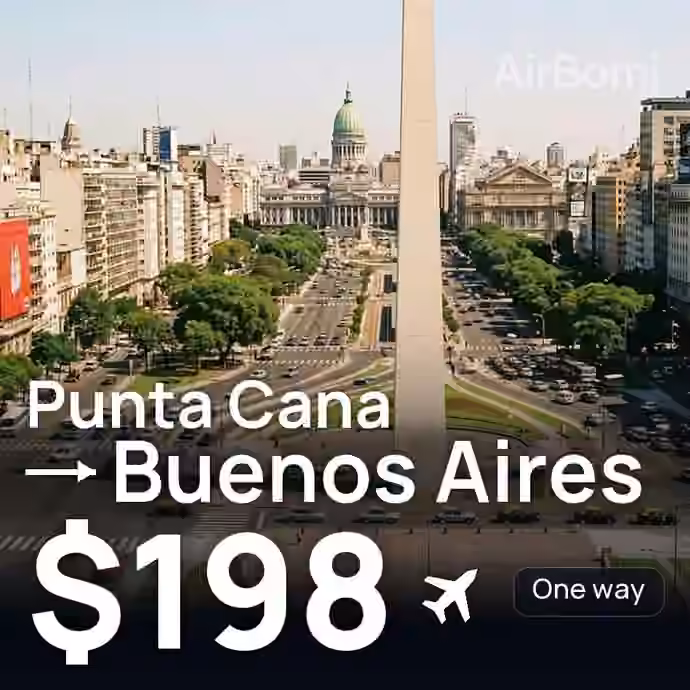 Punta Cana → Buenos Aires for $198