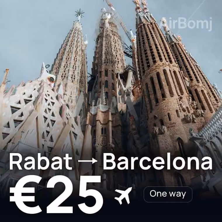 Rabat → Barcelona for €25