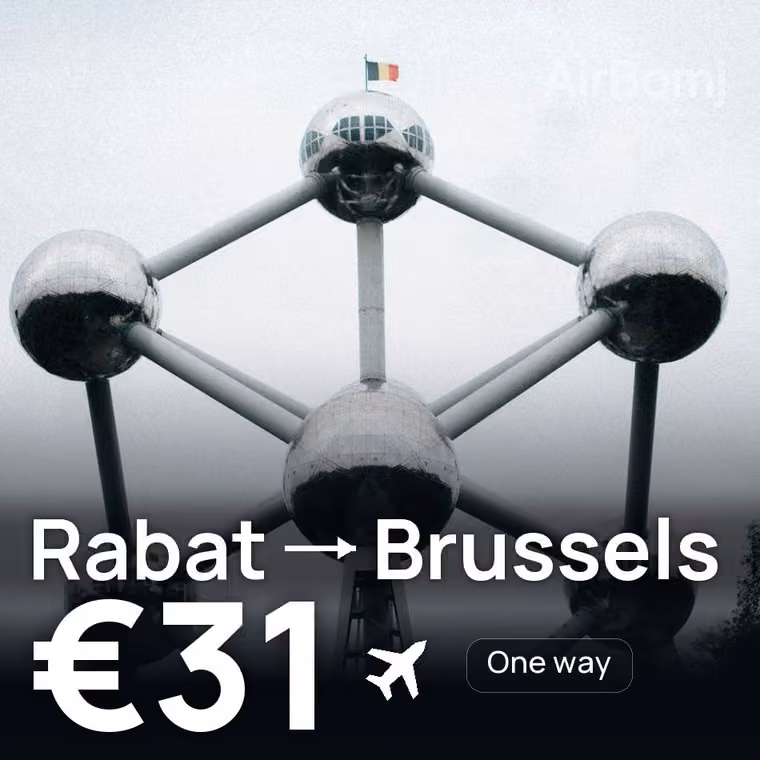Rabat → Brussels for €31