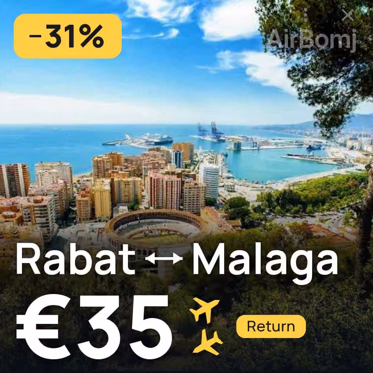Rabat → Malaga for €35