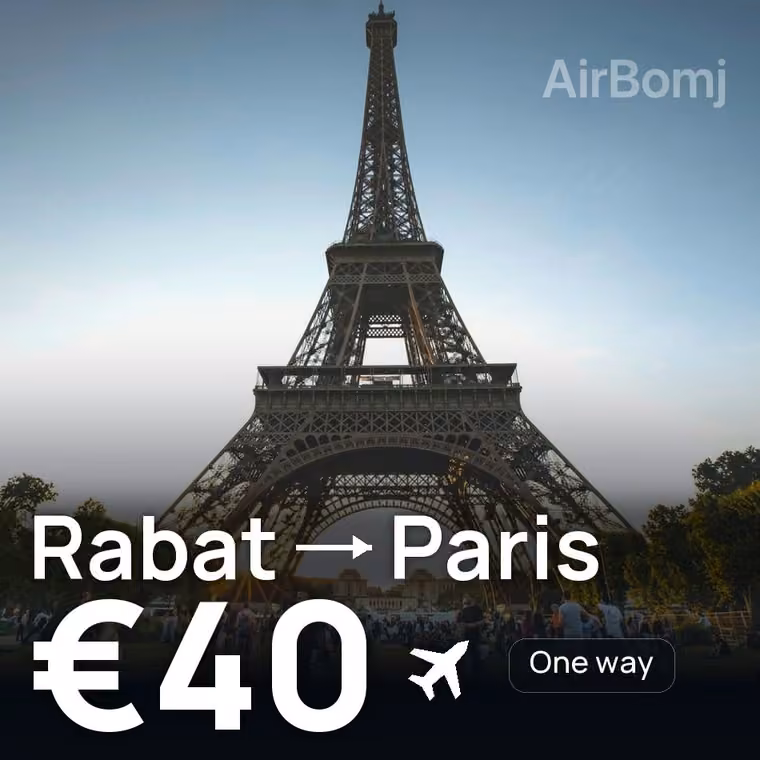 Rabat → Paris for €40