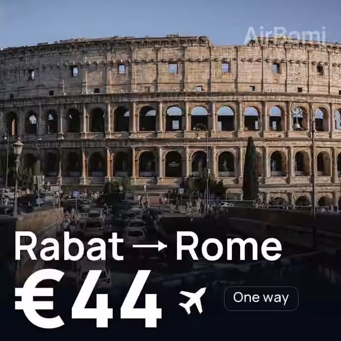 Rabat → Rome for €44