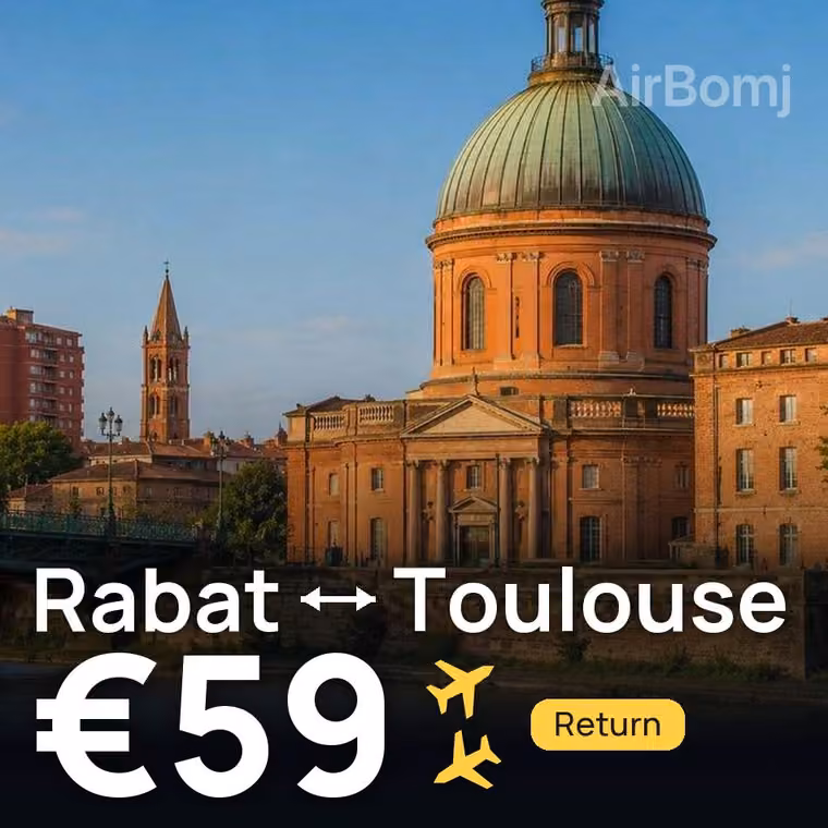 Rabat → Toulouse for €59