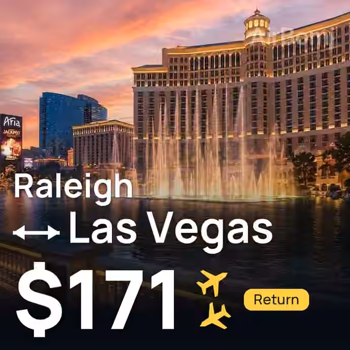 Raleigh → Las Vegas for $171