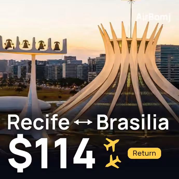 Recife → Brasilia for $114