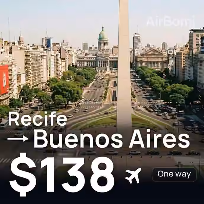 Recife → Buenos Aires for $138
