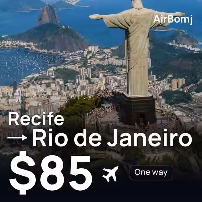 Recife → Rio de Janeiro for $85