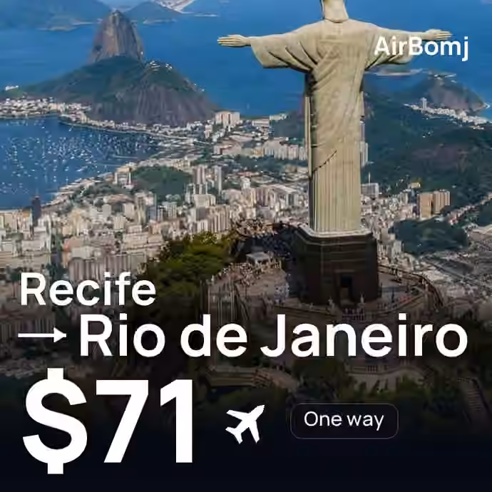 Recife → Rio de Janeiro for $71