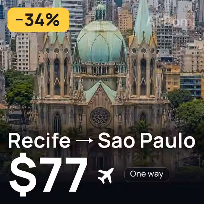 Recife → Sao Paulo for $77