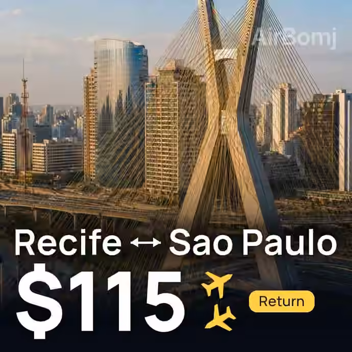 Recife → Sao Paulo for $115